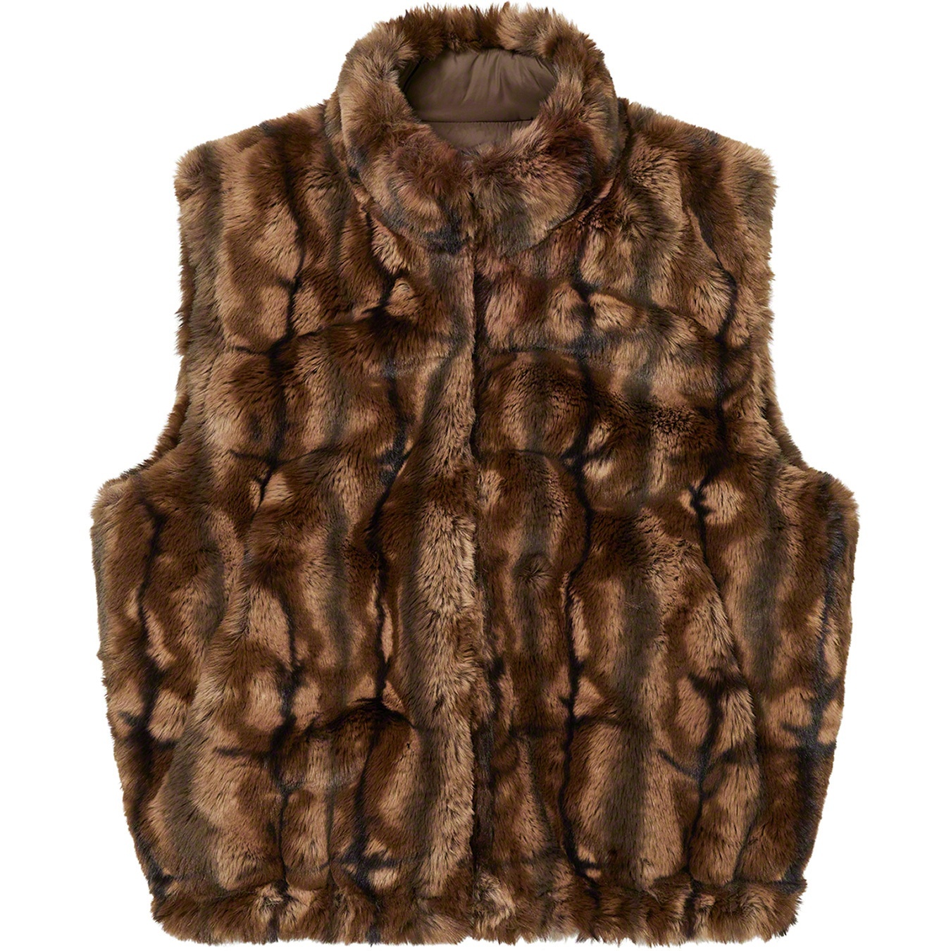 Faux Fur Hooded Vest view 5